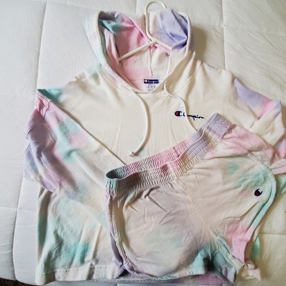 Champion Tops - Champion Summer Sweat Set Cloud Dye Ice Cake Multi